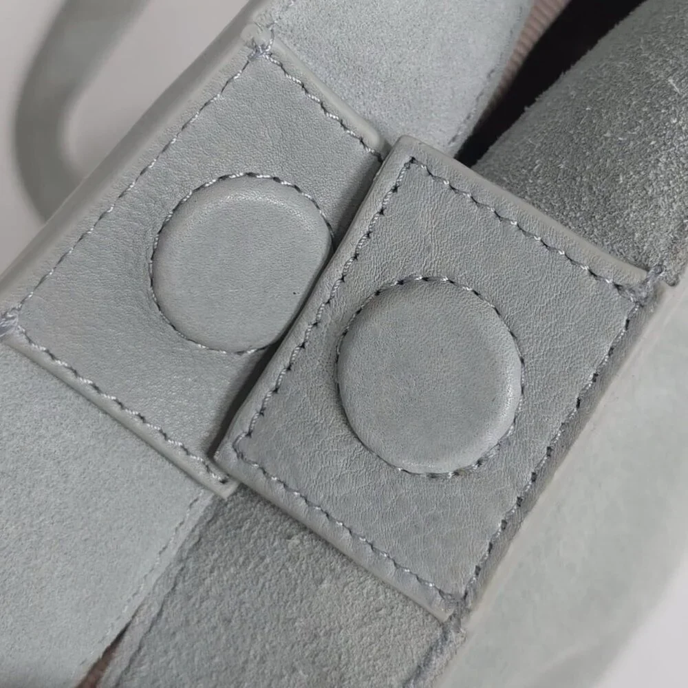 NEW Margot NEW YORK Kaye Mini Bucket LEATHER Suede Blue Crossbody‎ Bag MG3318-KU - Picture 11 of 14